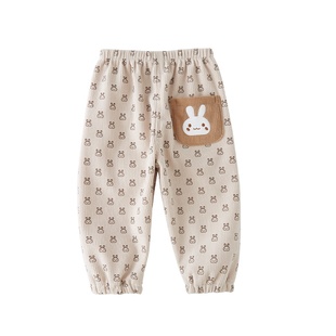 儿童加绒裤子女宝宝外穿女童薄绒一体绒卫裤春装2026新款小童春秋