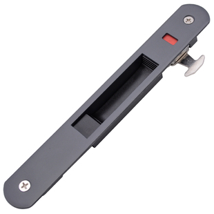 铝合金移门钩锁单面锁玻璃阳台推拉门锁栓门条形勾锁扣隐型90钩锁