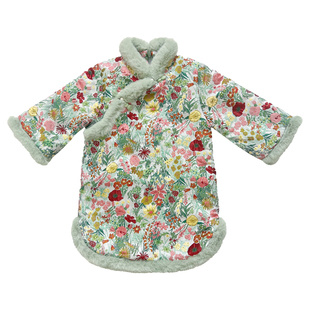 儿童旗袍2026冬季新款改良汉服中长款女童拜年服古风连衣裙棉衣