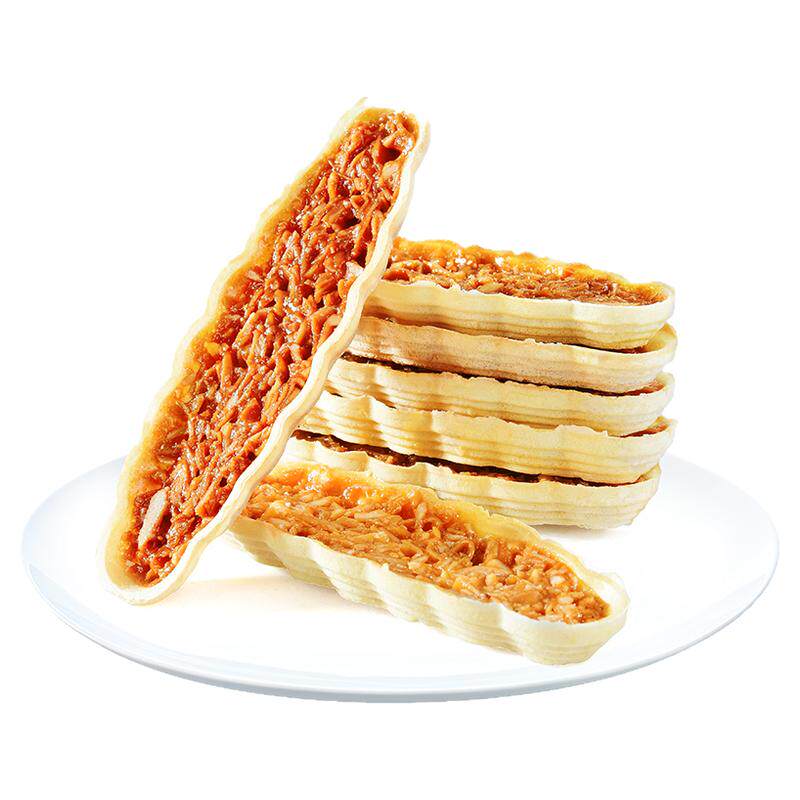 日式小船酥坚果脆小叶酥花生酥日式饼干小船酥扁桃仁薄脆年货零食