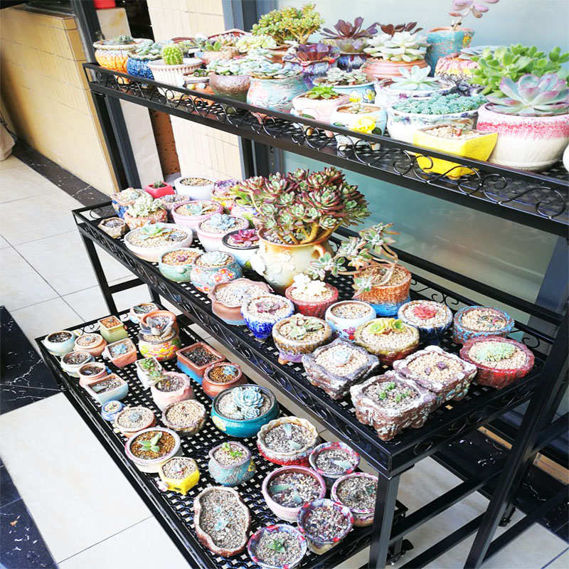 阳台花架室内庭院落地伸缩多层移动带轮多肉花架防雨遮阳防冻架子