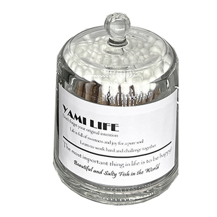 轻奢简约透明棉签盒玻璃盒带盖饰品首饰收纳盒牙签盒储物收纳