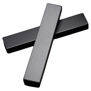 万石君  歙砚黑龙尾原石文房四宝摆件 镇尺镇纸镇木压纸书法用品 中国风素面国画压条礼盒包装书房用具