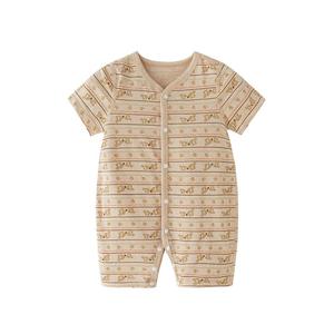 纯棉婴儿连体衣短袖夏季