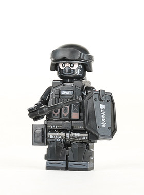 反恐特种作战部队特种兵警察积木