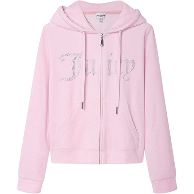 JuicyCouture橘滋丝绒烫钻外套