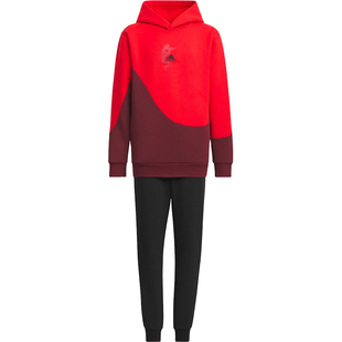 Adidas/阿迪达斯官方正品新款儿童连帽舒适运动休闲套装IT4051