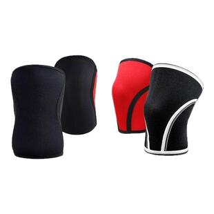 举重深蹲护膝氯丁橡胶Neoprene大力士护膝加厚潜水料5mm护膝