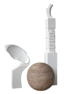 境泉实木售楼处大厅雕塑艺术品