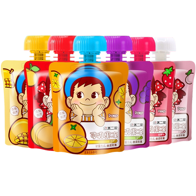 直营不二家可吸果冻78g布丁