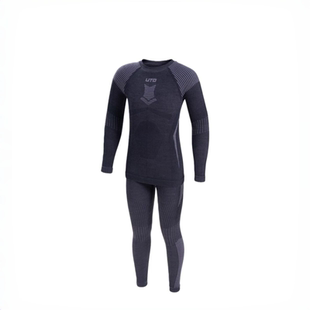 UTO悠途美利奴羊毛儿童滑雪速干衣套装保暖内衣户外运动保暖打底