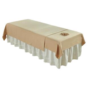 按摩床单件理疗床隔脏单子纯色棉质美容院床单推拿专用带洞按摩巾