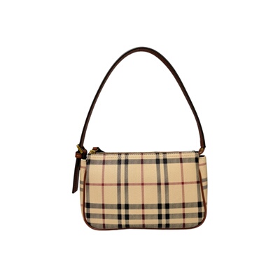 博宝罗格纹小方腋下包百搭斜挎