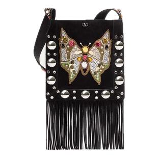 [新品上市]华伦天奴VALENTINO女士 NELLCOTE 流苏刺绣手袋