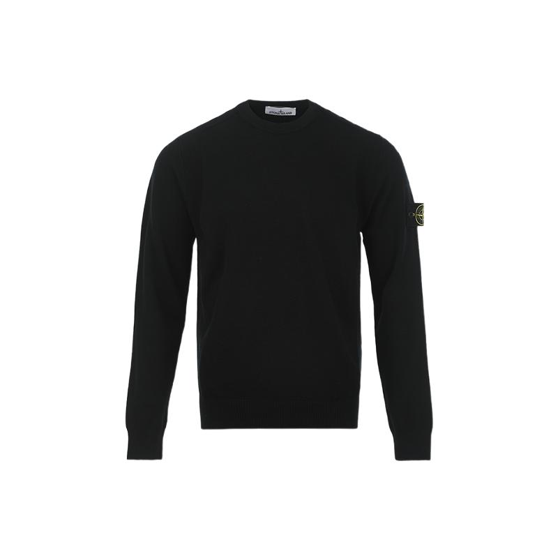 【自营】STONE ISLAND男士25年秋冬logo徽章休闲羊毛混纺毛衣针织