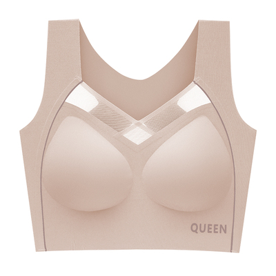 大码运动防震内衣女大胸显小文胸