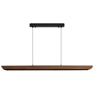 出彩意式极简北美黑胡桃木餐厅吊灯茶室岛台吧台中古风一字长条灯