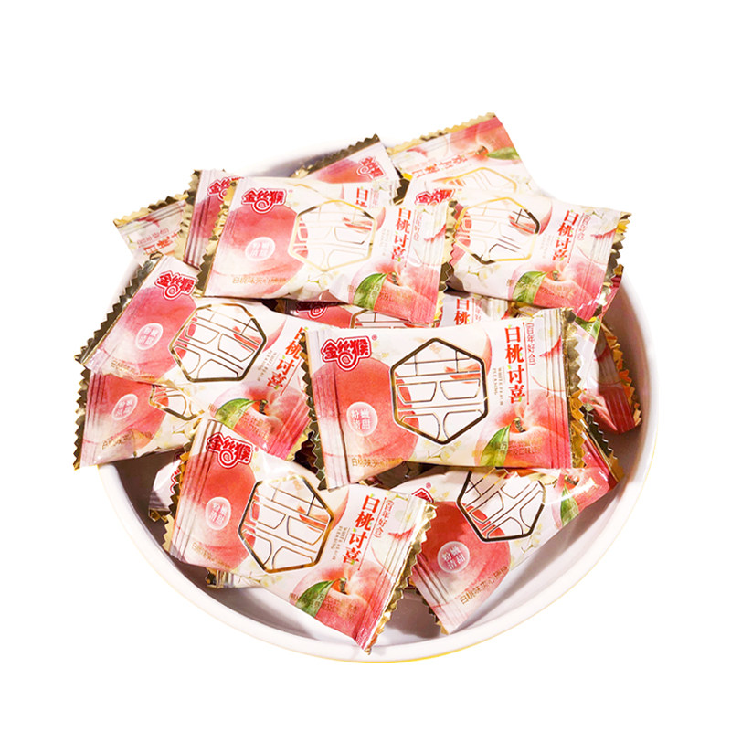金丝猴白桃味果汁夹心硬糖喜糖