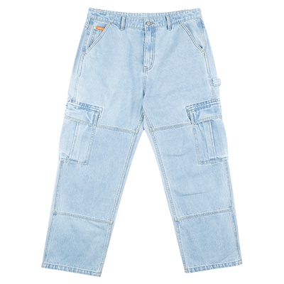 AVENUE&SON大道之子2024秋冬新款重磅水洗口袋牛仔裤