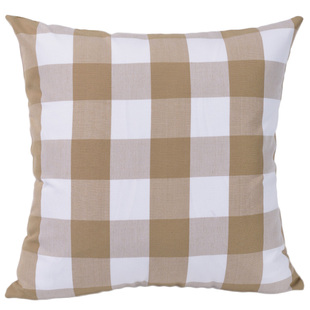 经典格子抱枕靠垫套办公室靠枕沙发套格子靠垫田园靠枕大号抱枕套