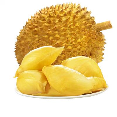 泰国金枕榴莲肉冷冻果肉新鲜去壳冰冻带核速冻进口水果树熟榴莲