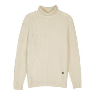 鹿王100%纯山羊绒衫男士樽领商务保暖舒适百搭高级感毛衣秋冬新款