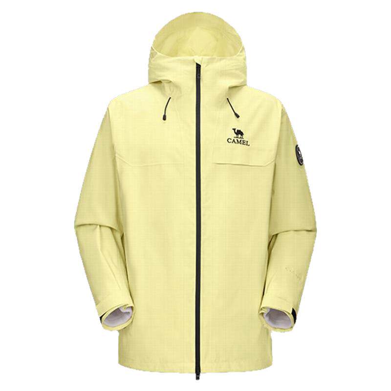【雨神2.0】骆驼太阳橙冲锋衣女款户外2026新款登山服三防外套男