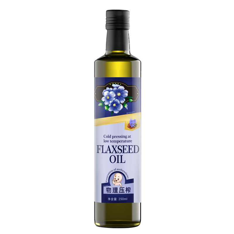 物理冷榨一级纯正亚麻籽油250ml