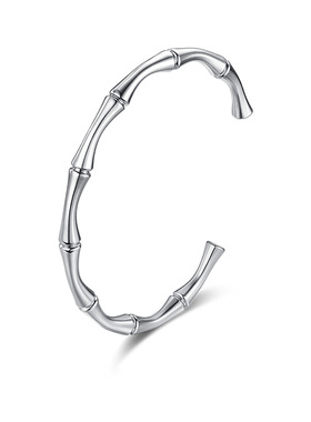 EBYG竹节开口手镯小众设计新中式冷淡风个性时尚配饰送男友礼物