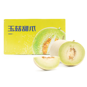 百果园店玉菇蜜瓜2~3粒4.5斤彩箱