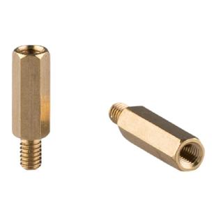 黄铜 铜柱 单头六角铜柱 铜螺丝 六角隔离柱 接线柱M3M4M5M6