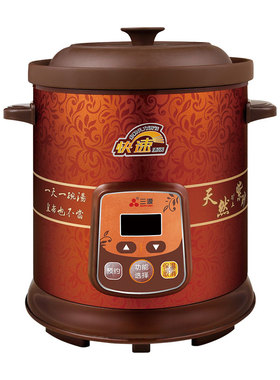 三源 TGD40-SA1紫砂锅4.0L/5.0L/6.0L/8.0L电脑紫砂电汤锅电炖锅