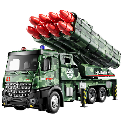 合金东风5c导弹模型炮弹发射车