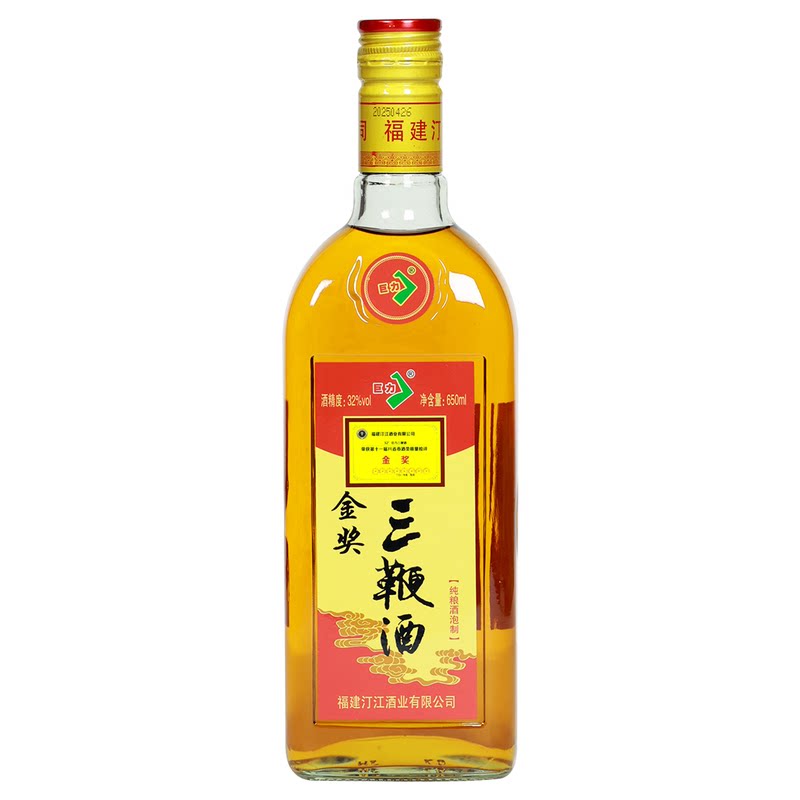 巨力金奖三鞭酒32度650ml纯粮酒泡制多种药食同源原料浸提露酒 三鞭实拍商品图