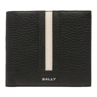【6期免息】BALLY巴利男士黑色皮革RIBBON钱包6304557