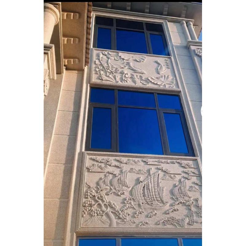 别墅外墙浮雕画窗户浮雕画连窗雕刻画eps泡沫浮雕画外墙装饰画