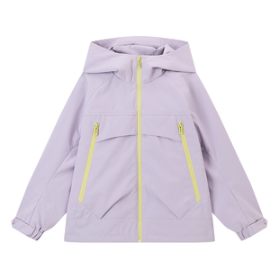 布丁哈鲁春装女童童装休闲上衣2026春季新款儿童户外三防外套