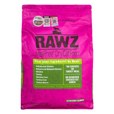 RAWZ罗斯纯鲜肉脱水低温烘焙鸡肉三文鱼成幼猫全猫粮7.8磅