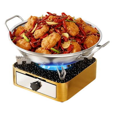 加料不挪锅抽屉式酒精炉不粘锅底