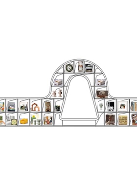 售楼处儿童房软装架空层柜内摆件