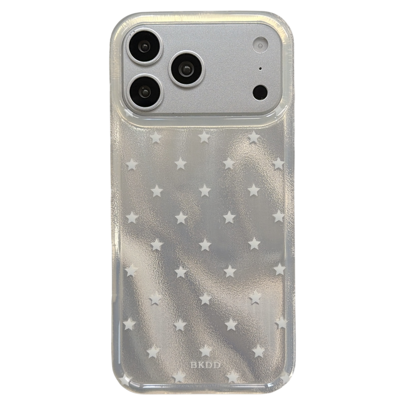 jze韩风ins简约镭射星星适用苹果17ProMax手机壳iphone15新款16pro女款17pro小众高颜值14双层全包防摔手机套