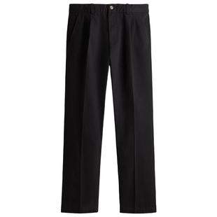 HM男装休闲裤冬季简约带烫折线标准版型直筒裤1259393