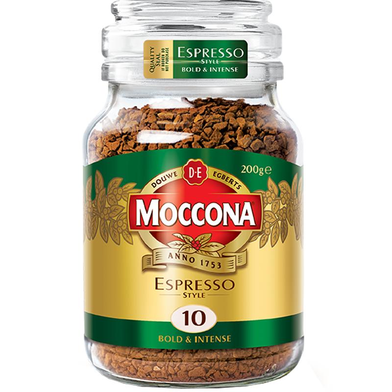 【进口】Moccona摩可纳冷萃冻干黑咖啡10号意式浓缩200g速溶400次