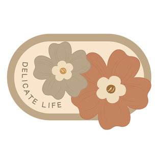 硅藻泥地垫浴室吸水速干防滑脚垫卫生间洗手间厕所门口耐脏地毯垫