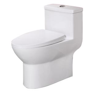 四季沐歌家用马桶节水防臭坐便器陶瓷小户型卫生间抽水座便器卫浴