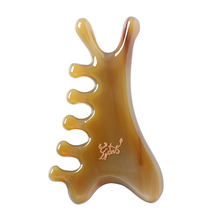 逗牛仕丨天然牛角按摩梳四合一头皮经络梳子多功能脸面部提拉家用