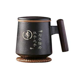 茶杯刻字定制高档个人专用男士办公室杯陶瓷马克杯送老公老爸礼物