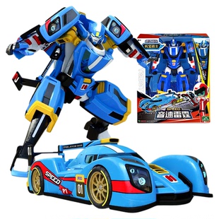 变形机器人玩具儿童金刚可动手办大模型男孩机甲音速雷霆汽车摆件