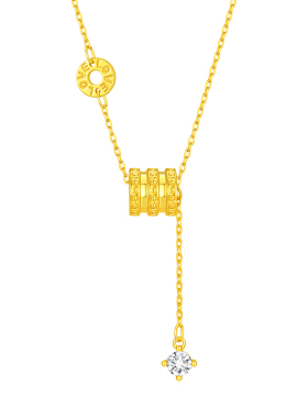 中国黄金999足金小蛮腰吊坠女款