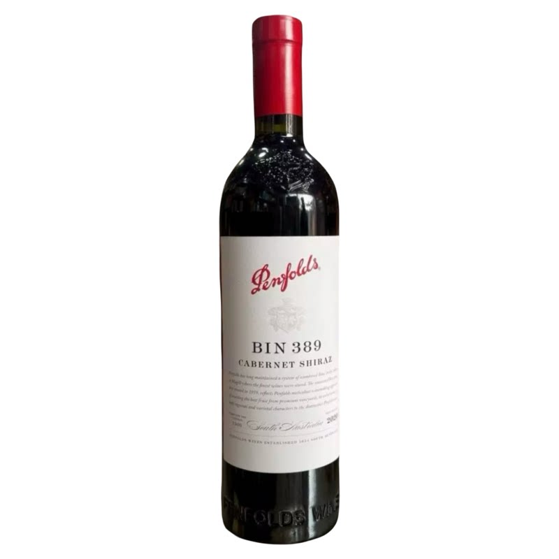 奔富Bin389【正品保证】澳洲进口赤霞珠设拉子干红葡萄酒750ml/瓶